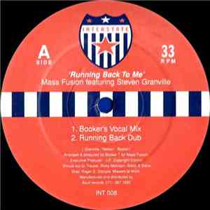 Mass Fusion Featuring Steven Granville - Running Back To Me FLAC album
