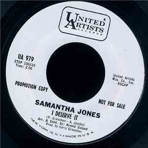 Samantha Jones - I Deserve It / That Special Way download flac