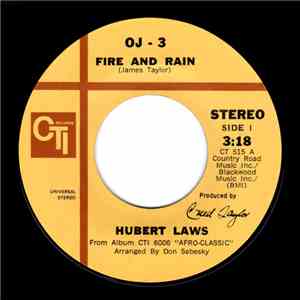 Hubert Laws - Fire And Rain download flac