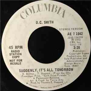 O.C. Smith - Suddenly, It's All Tomorrow download flac