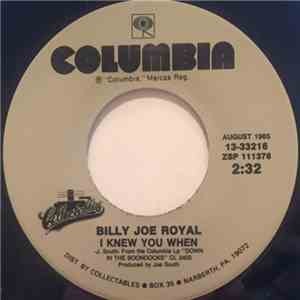 Billy Joe Royal - I Knew You When / Steal Away download flac