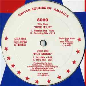 Soho - Give It Up / Hot Music download flac
