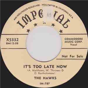 The Hawks  - It's Too Late Now / Can't See For Lookin' download flac