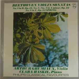 Beethoven, Clara Haskil, Arthur Grumiaux - Violin Sonatas Nos 1 & 4 & 5 download flac