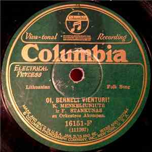 K. Menkeliuniutė Ir F. Stankunas - Oi, Berneli Vienturi! / Mielasirdyste download flac