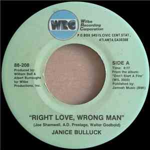 Janice Bulluck - Right Love, Wrong Man / Turn On Your Radio download flac
