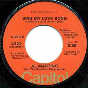 Al Martino - Sing My Love Song download flac