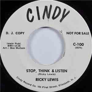 Ricky Lewis  - Stop, Think & Listen / I'm Lonely Too download flac