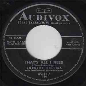 Dorothy Collins - That's All I Need / What Is This Thing Called Love download flac