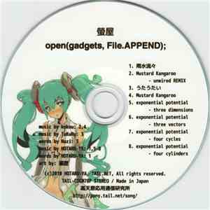 Hotaru-ya - open(gadgets, File.APPEND); download flac