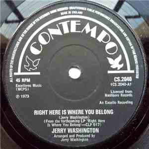 Jerry Washington - Right Here Is Where You Belong / In My Life I've Loved FLAC album