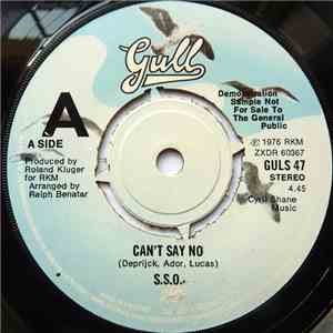 S.S.O. - Can't Say No download flac