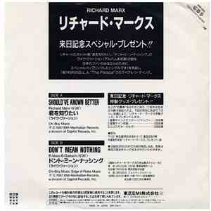 Richard Marx - Should've Known Better download flac