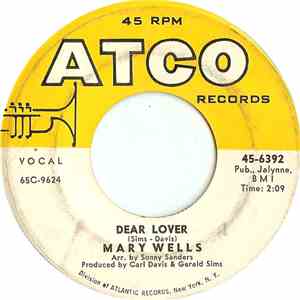 Mary Wells - Dear Lover / Can't You See (You're Losing Me) download flac