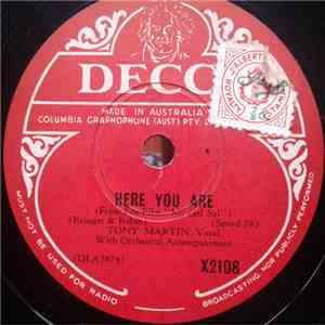 Tony Martin - Here You Are / Somebody Else Is Taking My Place download flac