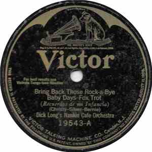 Dick Long's Nankin Cafe Orchestra - Bring Back Those Rock-A-Bye Baby Days / If You Don't Tell Me download flac