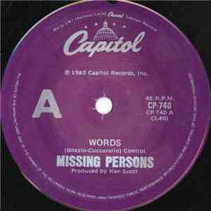 Missing Persons - Words download flac