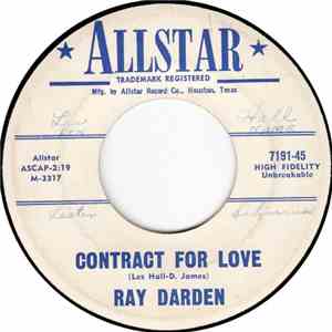 Ray Darden - Contract For Love / Fond Of Your Affection download flac