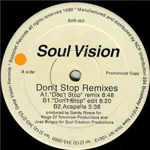 Soul Vision - Don't Stop (Remixes) download flac