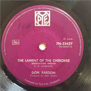 Don Fardon - The Lament Of The Cherokee Reservation Indian download flac