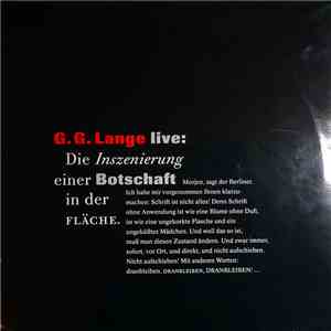 Günter Gerhard Lange - Live: Die Inszenierung Einer Botschaft In Der Fläche download flac