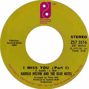 Harold Melvin And The Blue Notes - I Miss You download flac