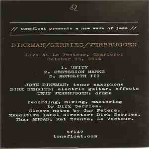 Dikeman / Serries / Verbruggen - Live At Le Vecteur, Charleroi October 23, 2014 download flac