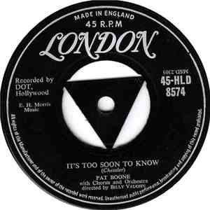 Pat Boone - It's Too Soon To Know download flac