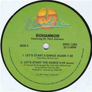 Bohannon - Let's Start II Dance Again / Let's Start The Dance (Remix) / Let's Start The Dance III download flac