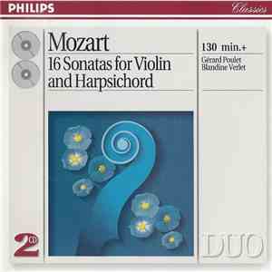 Mozart / Gérard Poulet, Blandine Verlet - 16 Sonatas For Violin And Harpsichord FLAC album