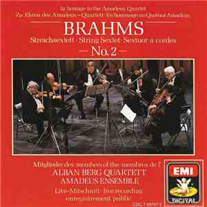 Brahms, Mitglieder Des Alban Berg Quartett, Mitglieder Des Amadeus Ensemble - Streichsextett = String Sextet = Sextuor À Cordes No. 2 download flac