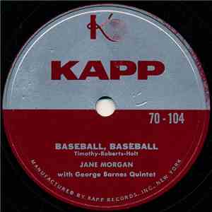 Jane Morgan With George Barnes Quintet - Baseball, Baseball / Fair Weather Friends download flac