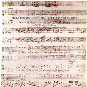Johann Michael Haydn - Collegium Musicum of the University of Missouri, Andrew C. Minor, Merrily Culwell, Avenel Bailey, Thomas Mills , Harry Morrison - Missa Pro Defuncto Archiepiscopo Sigismundo download flac