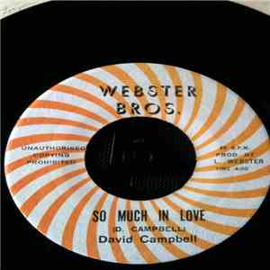 David Campbell  / The Revolutionaries - So Much In Love / So Much Version download flac