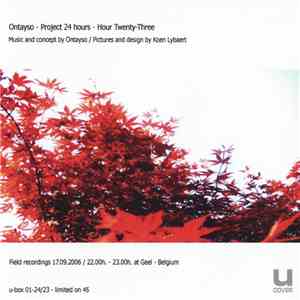 Ontayso - Project 24 Hours - Hour Twenty-Three download flac
