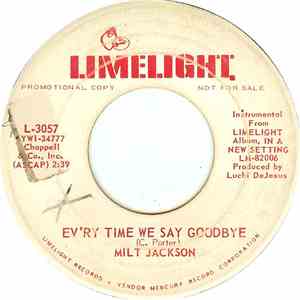 Milt Jackson - Ev'ry Time We Say Goodbye / Project "S" download flac