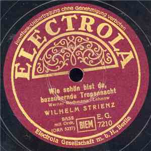 Wilhelm Strienz - Wie Schön Bist Du, Bezaubernde Tropennacht / Heimat Deine Sterne... download flac