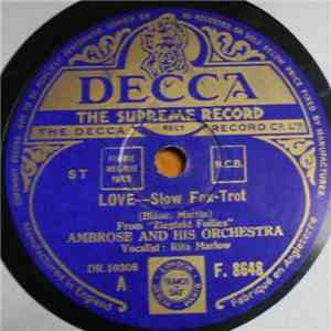 Ambrose And His Orchestra - Love / Laughing On The Outside download flac