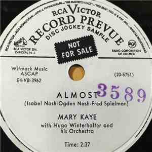 Mary Kaye With Hugo Winterhalter And His Orchestra - Almost / Don't Laugh At Me download flac