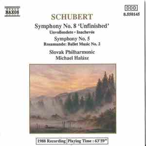 Schubert, Slovak Philharmonic Orchestra, Michael Halász - Symphony No. 8, Symphony No. 5, Roasmunde download flac