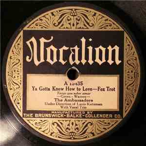 The Ambassadors  - Ya Gotta Know How To Love / Breezin' Along With The Breeze download flac
