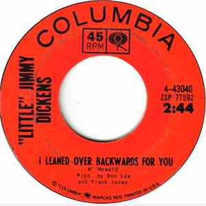 Little Jimmy Dickens - I Leaned Over Backwards For You / Too Many Irons In The Fire FLAC album