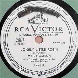 Mindy Carson With Norman Leyden - Lonely Little Robin FLAC album