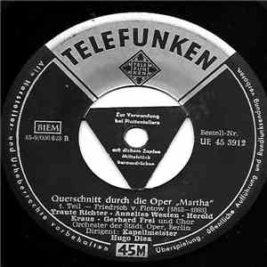 Orchester Der Städt. Oper, Berlin - Querschnitt Durch Die Oper "Martha" download flac