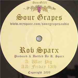 Rob Sparx - War Pig / Friday 13th download flac