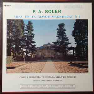 Padre Antonio Soler, Coro de Camara " Villa de Madrid ", Jose Maria Barquin - Misa En Fa Mayor, Magnificat N°1 download flac
