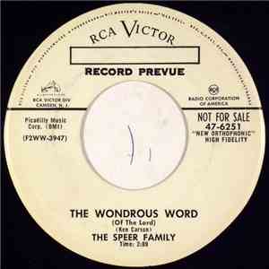 The Speer Family - The Wondrous Word / Never Let Me Go download flac
