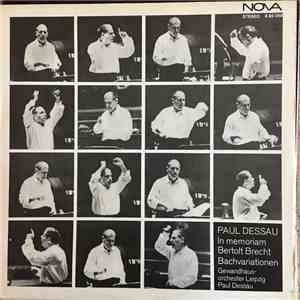 Paul Dessau - In Memoriam Bertolt Brecht - Bachvariationen Für Großes Orchester download flac