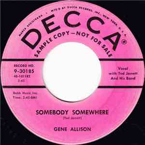 Gene Allison - Somebody, Somewhere / You're My Baby download flac
