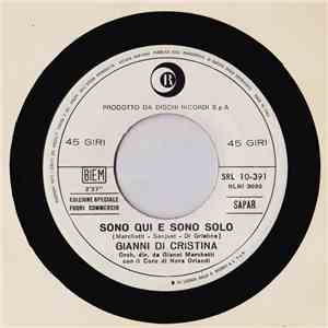 Gianni Di Cristina - Sono Qui E Sono Solo download flac
